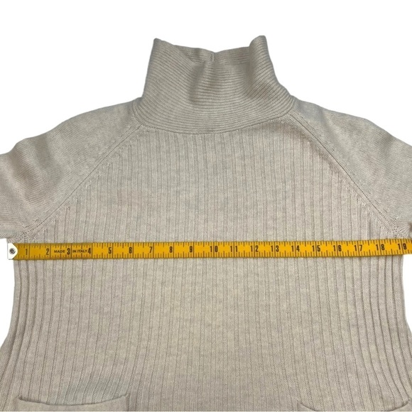 Toad & Co Women's Clementine Mock Neck Wool Blend Pocket Sweater Oatmeal XS - Picture 5 of 8